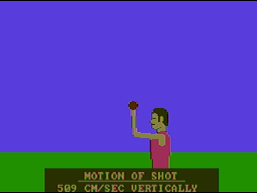 Gameplay of Microsoft Decathlon for DOS